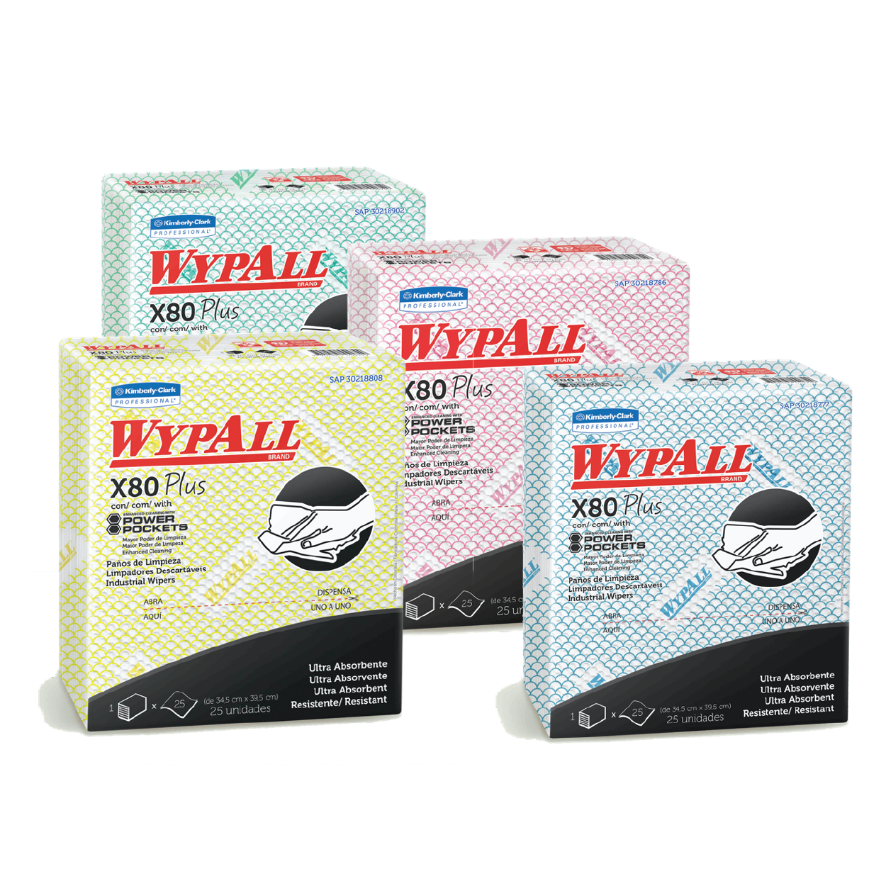 Wypall X 80 Plus Interfold x 25 paños